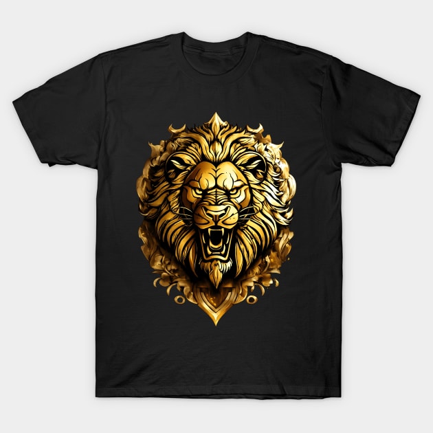 A Logo Type Angry Lion Design. T-Shirt by RkArt25